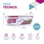 Imagem de KIT 2 Potes de Vidro Retangular com Tampa Hermética 1040ml