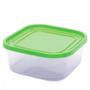 Imagem de Kit 2 Potes Grandes de Plástico Organizadores Alimentos Porta Frios Marmita Vasilhas Freezer Microondas Food Container 