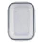 Imagem de Kit 2 Potes Herméticos Retangular Vidro Freezer Microondas Com Tampa Transparente 1500ML
