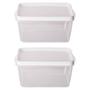 Imagem de Kit 2 Potes Para Alimentos Retangular 13,5x9x9,7 Cm 810 ML