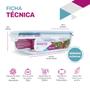 Imagem de Kit 2 Potes Vidro Hermético Retangular 1520ml Grande