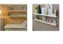 Imagem de Kit 2 Prateleira Madeira Mdf Branca 40x20cm Com Suporte Invisível Flutuante