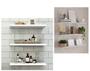 Imagem de Kit 2 Prateleira Madeira Mdf Branca 70x20cm Com Suporte Invisível Flutuante