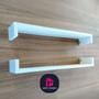 Imagem de Kit 2 Prateleira Reta de Parede U Decoração Quarto Bebê Sala banheiro cozinha Mdf 55 cm