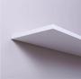 Imagem de Kit 2 Prateleiras 60X20Cm Mdf Branco Com Suporte Invisível