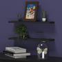 Imagem de Kit 2 Prateleiras Simples Decoração Expositor Organização MDF Moderno