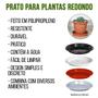 Imagem de Kit 2 Pratos para Vaso Redondo Suporte para Planta 30,5x4cm