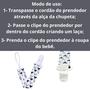 Imagem de Kit 2 Prendedores de Chupeta Estampado  Pietra Baby Menino Infantil Corrente Cordão Bebê Criança