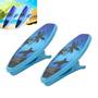 Imagem de Kit 2 Prendedores De Toalha Modelo Prancha Surf Clip Azul Para Cadeira De Praia Varal - AMZ
