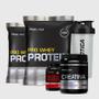 Imagem de Kit 2 Pro Whey 500g + BCAA 2400 60 Tabletes + Creatina 100G + Coqueteleira Incolor Probiótica