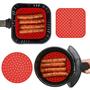 Imagem de Kit 2 Protetor Tapete Quadrado Silicone Airfryer Universal