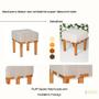 Kit 2 Puff Banquetas Para Sala Quadrado Apoio Para Os Pés 45 cm - Sanna Decor Imagem de Kit 2 Puff Banquetas Para Sala Quadrado Apoio Para Os Pés 45 cm