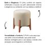 Imagem de Kit 2 puff Decorativo para Sala Redondo Luxo Roma Linho