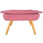 Imagem de Kit 2 Puff Opala Decorativo Sala de Estar Suede Rosa