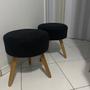 Kit 2 Puff Puff Preto Para Decoração Sala De Estar Redondo - Decore.Com Imagem de Kit 2 Puff Puff Preto Para Decoração Sala De Estar Redondo