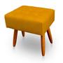 Imagem de Kit 2 Puff Retangular New para Sala e Quarto Suede Amarelo - LH Decor