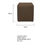 Imagem de Kit 2 Puffs Decorativos Dado Sala de Estar Recepção Suede Marrom - KDAcanto Móveis