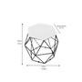 Imagem de kit 2 Puffs Onix Aramado Base Preto Hexagonal material sintético Bege