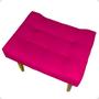 Imagem de Kit 2 Puffs Para Sala Quarto Penteadeira Retangular Requinte Decorativo Suede 