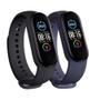 Imagem de Kit 2 Pulseiras Silicone Sport Preto+Azul Compatível XlAOMl Band 5 6