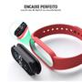 Imagem de Kit 2 Pulseiras Silicone Sport Preto+Azul Compatível XlAOMl Band 5 6