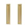 Imagem de Kit 2 puxador porta concha celleno dourado matte fosco 50 cm (500mm) italy line il 255