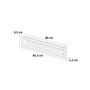 Imagem de Kit 2 puxador porta concha celleno dourado matte fosco 80 cm (800mm) italy line il 255