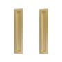 Imagem de Kit 2 puxador porta concha celleno dourado matte fosco 80 cm (800mm) italy line il 255