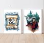 Imagem de Kit 2 Quadros Aquarela HarryPotter 24x18cm - com vidro