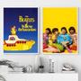 Imagem de Kit 2 Quadros Beatles Yellow Submarine 33X24Cm - Com Vidro