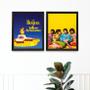 Imagem de Kit 2 Quadros Beatles Yellow Submarine 33x24cm