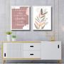 Imagem de Kit 2 Quadros Bohos Lar Família Benção 24x18cm - com vidro