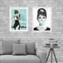 Imagem de Kit 2 Quadros Breakfast At Tiffanys- Audrey 45X34Cm - Vidro