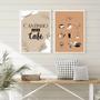 Imagem de Kit 2 Quadros Café De Toda Forma 24x18cm - com vidro
