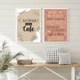 Imagem de Kit 2 Quadros Cantinho Do Café Quentinho 33x24cm - com vidro