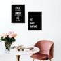 Imagem de Kit 2 Quadros Cozinha Café E Fé 33X24Cm - Com Vidro