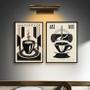 Imagem de Kit 2 Quadros Decorativos Café - Art Deco 33X24Cm