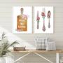 Imagem de Kit 2 Quadros Decorativos Cozinha Abençoada 33x24cm