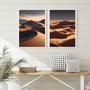 Imagem de Kit 2 Quadros Decorativos Dunas- Paisagem 33X24Cm - Vidro