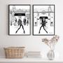 Imagem de Kit 2 Quadros Decorativos Fashion- Mulheres Moda 45X34Cm