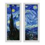 Imagem de Kit 2 Quadros Decorativos Lavabo Arte Noite Estrelada Van Gogh