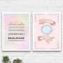 Imagem de Kit 2 Quadros Decorativos Lei Da Mente 45X34 C/Vidro - Preta