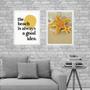 Imagem de Kit 2 Quadros Decorativos Praia - Amarelo 45x34cm - com vidro