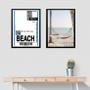 Imagem de Kit 2 Quadros Decorativos Praia - Passagem 45X34Cm