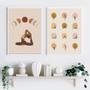 Imagem de Kit 2 Quadros Decorativos Yoga Posições 33x24cm Com Vidro