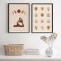 Imagem de Kit 2 Quadros Decorativos Yoga Posições 33x24cm Com Vidro