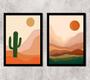Imagem de Kit 2 Quadros Deserto Boho 24x18cm