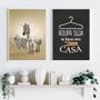 Imagem de Kit 2 Quadros Divertidos Lavandería Zebra 45x34cm - com vidro