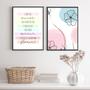 Imagem de Kit 2 Quadros É Preciso Chuva Florir 45X34Cm - Com Vidro