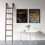 Imagem de Kit 2 Quadros Everyone Is Welcome 24X18Cm - Com Vidro